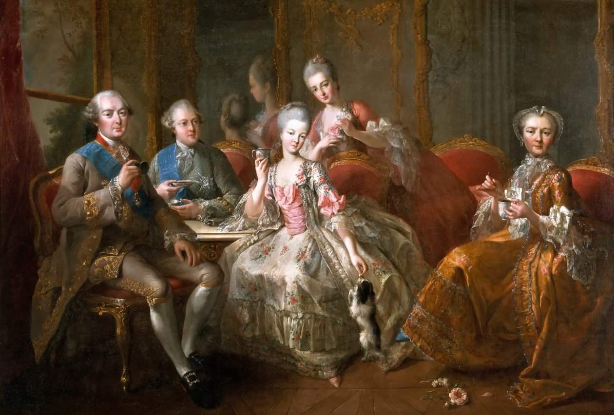 The Cup of Chocolate, The Penthièvre Family by Jean Baptiste Charpentier