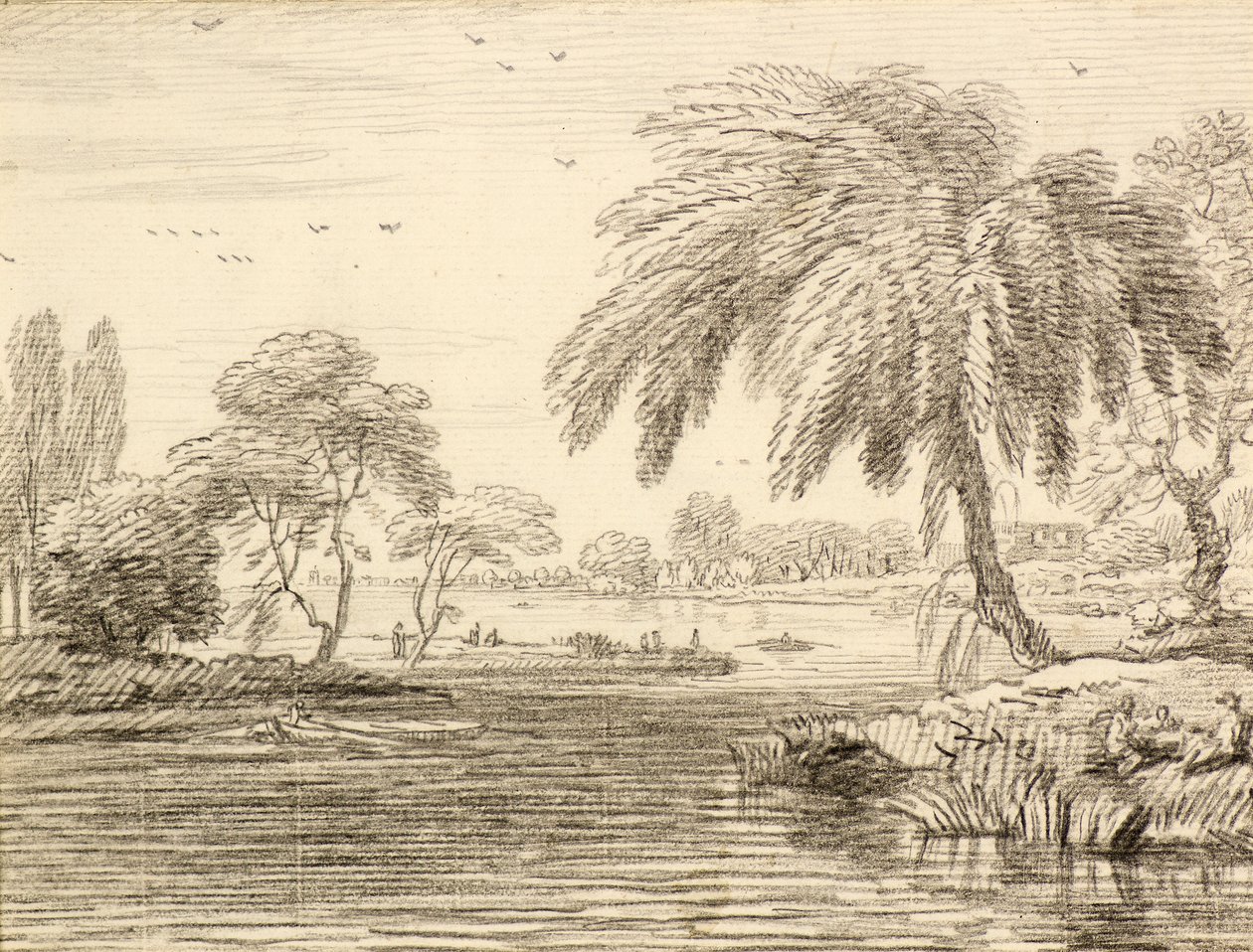 Landscape by Jean Baptiste Claude Chatelain