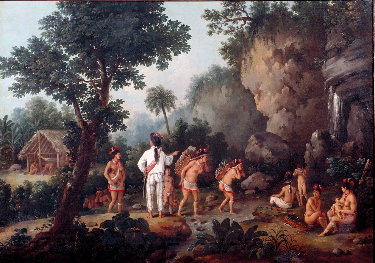 Slave Hunting. Indian Families Taken by Slave Traders by Jean Baptiste Debret