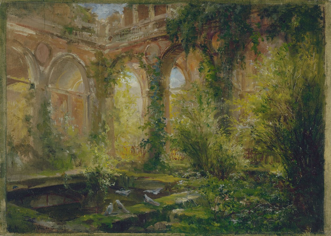 Ruins of the Cour des Comptes: The Salle des Fêtes, ca. 1875 by Jean Baptiste Edmond Allouard