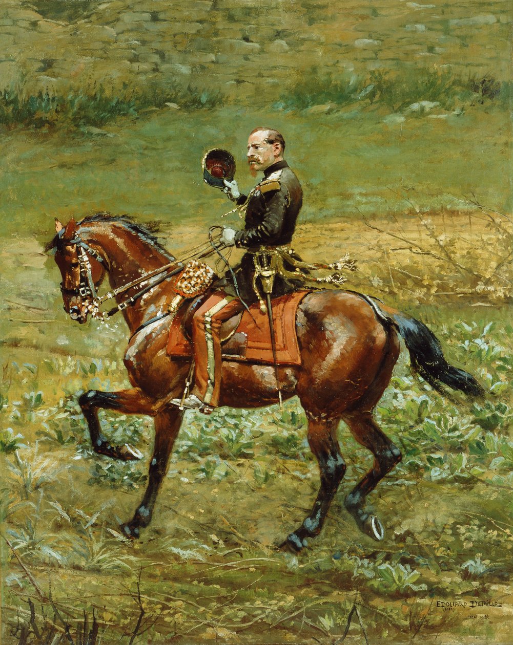 General Bourbaki, 1883 and 1908 by Jean Baptiste Edouard Detaille