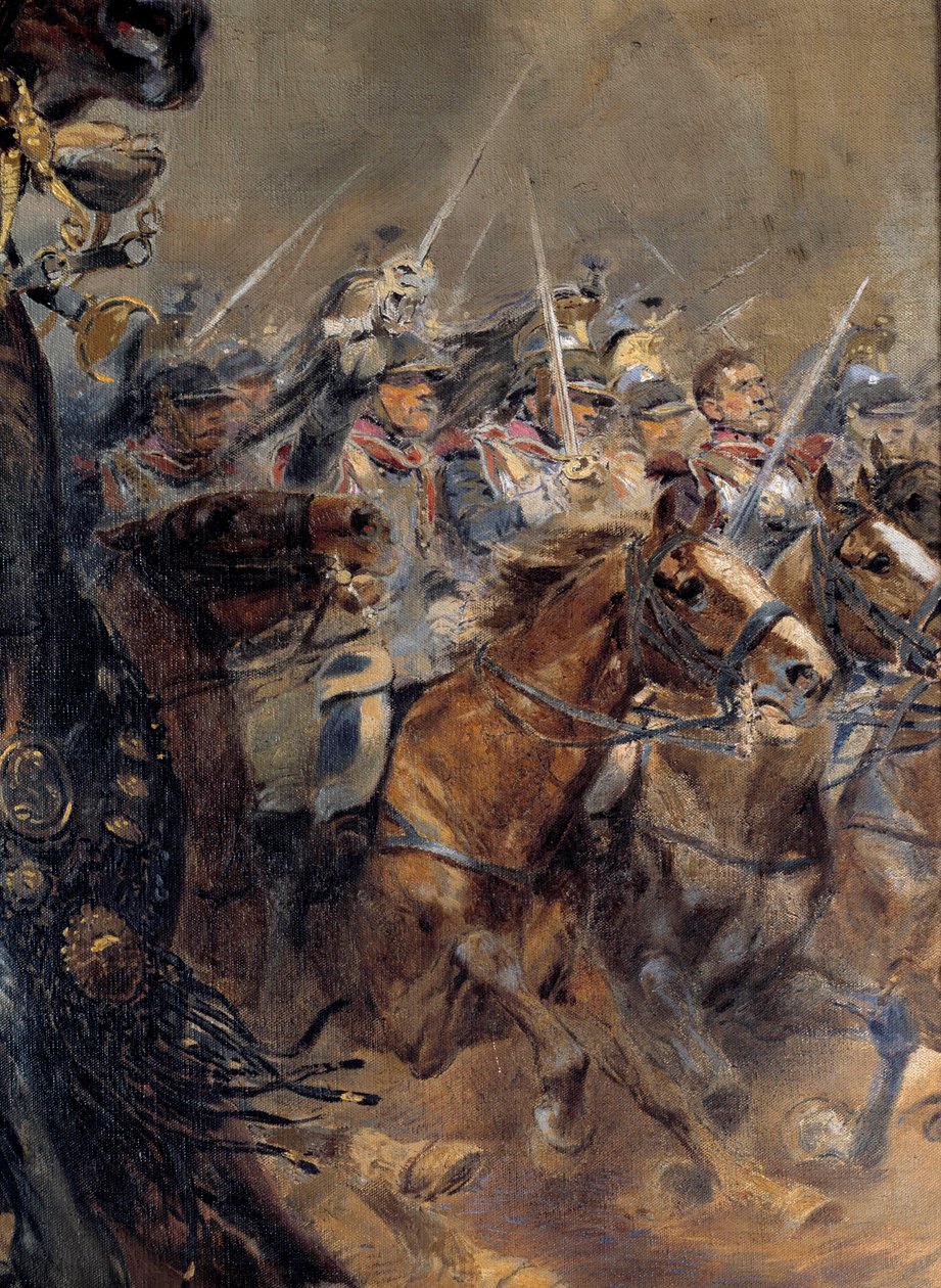 The Last Charge of General Antoine Charles Comte de Lasalle by Jean Baptiste Edouard Detaille