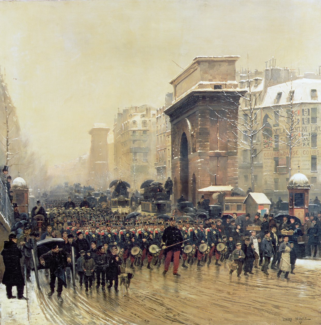 The Passing Regiment by Jean Baptiste Edouard Detaille