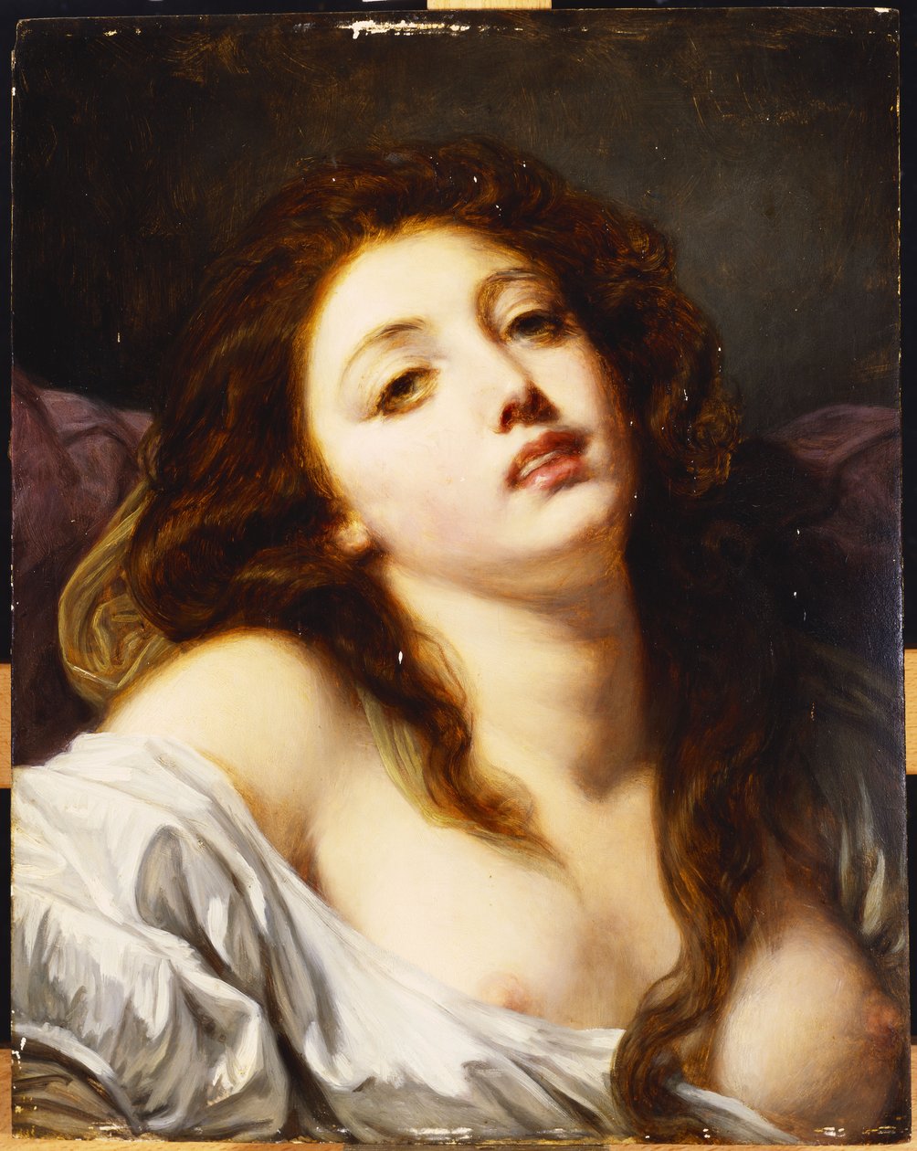 A Young Woman, Bust Length by Jean Baptiste Greuze