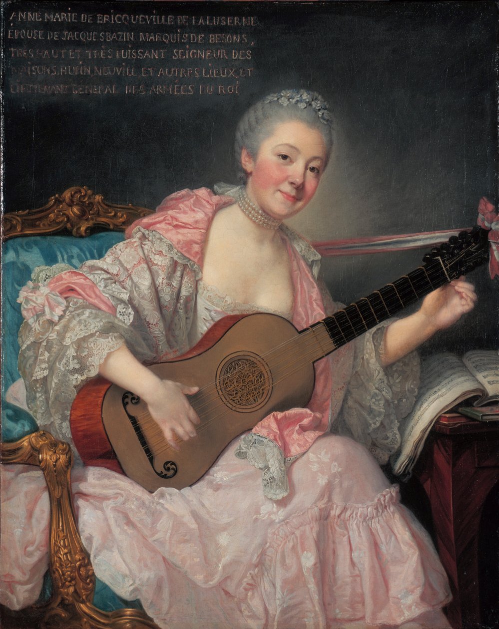 Anne-Marie de Bricqueville de Laluserne, Marquise de Bezons by Jean Baptiste Greuze