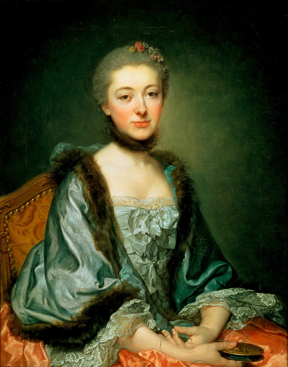 Portrait of Marie Angélique Vérany de Varennes, Mme Georges Gougenot de Croissy by Jean Baptiste Greuze
