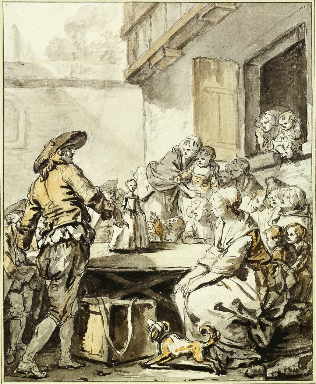 Savoyard with a Dancing Doll by Jean-Baptiste Greuze