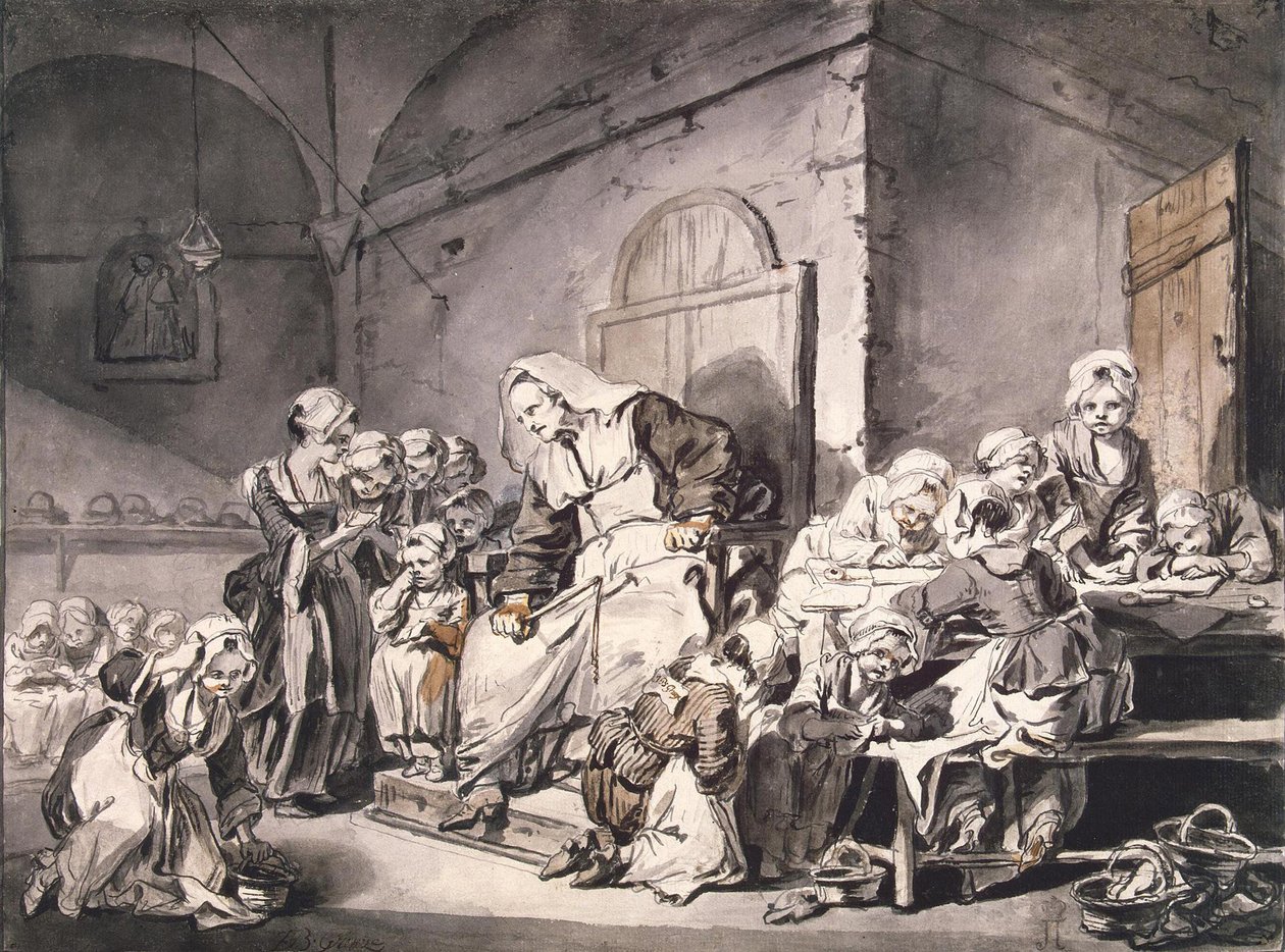 School Teacher by Jean Baptiste Greuze