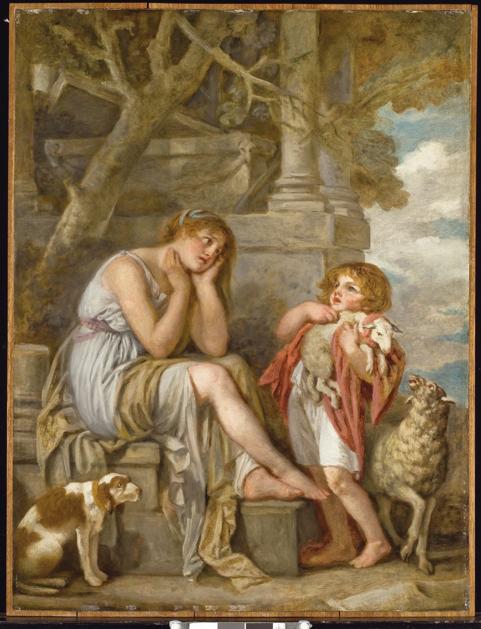 The Cherished Lamb by Jean Baptiste Greuze