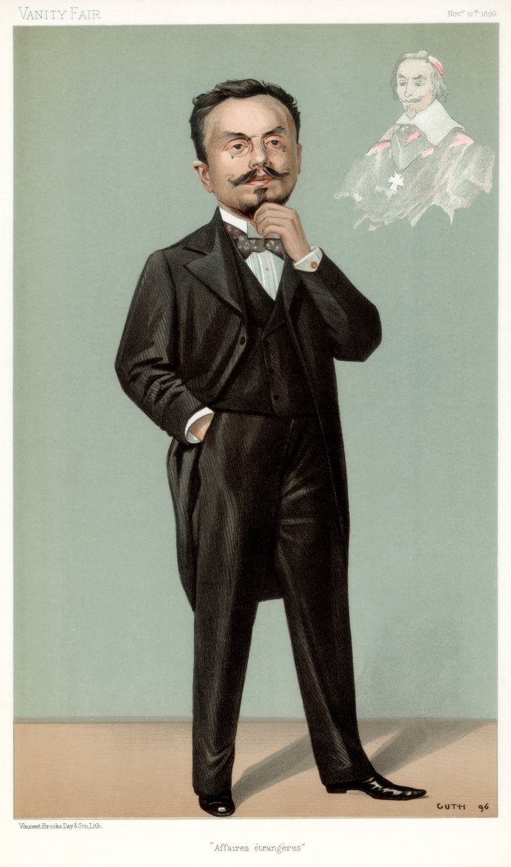 Affaires Etrangeres, Gabriel Hanotaux, French statesman, 1896 by Jean Baptiste Guth