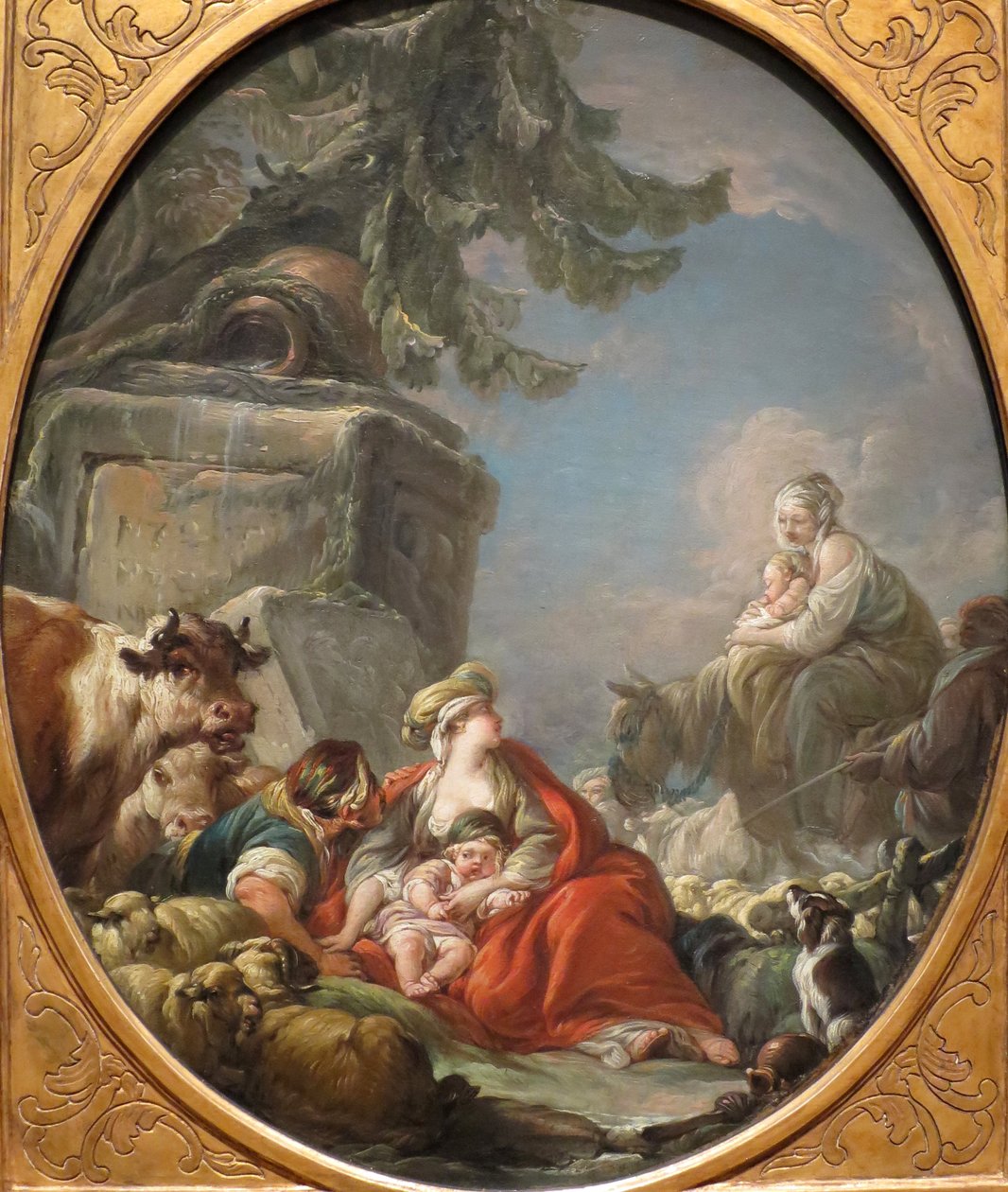 Rest of the Shepherds by Jean Baptiste Henri Deshays
