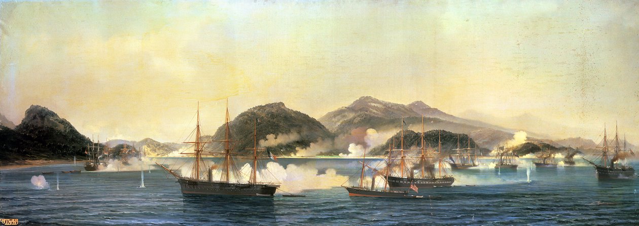 The Second Battle of Shimonoseki, 5th September 1864 by Jean Baptiste Henri Durand Brager