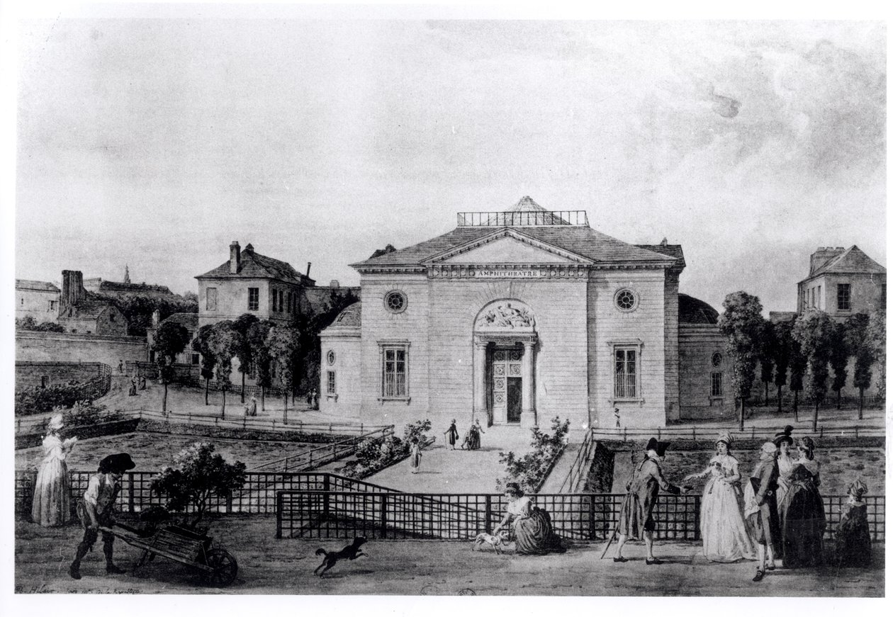 The Great Amphitheatre of Jardin des Plantes in Paris, in 1794, from 