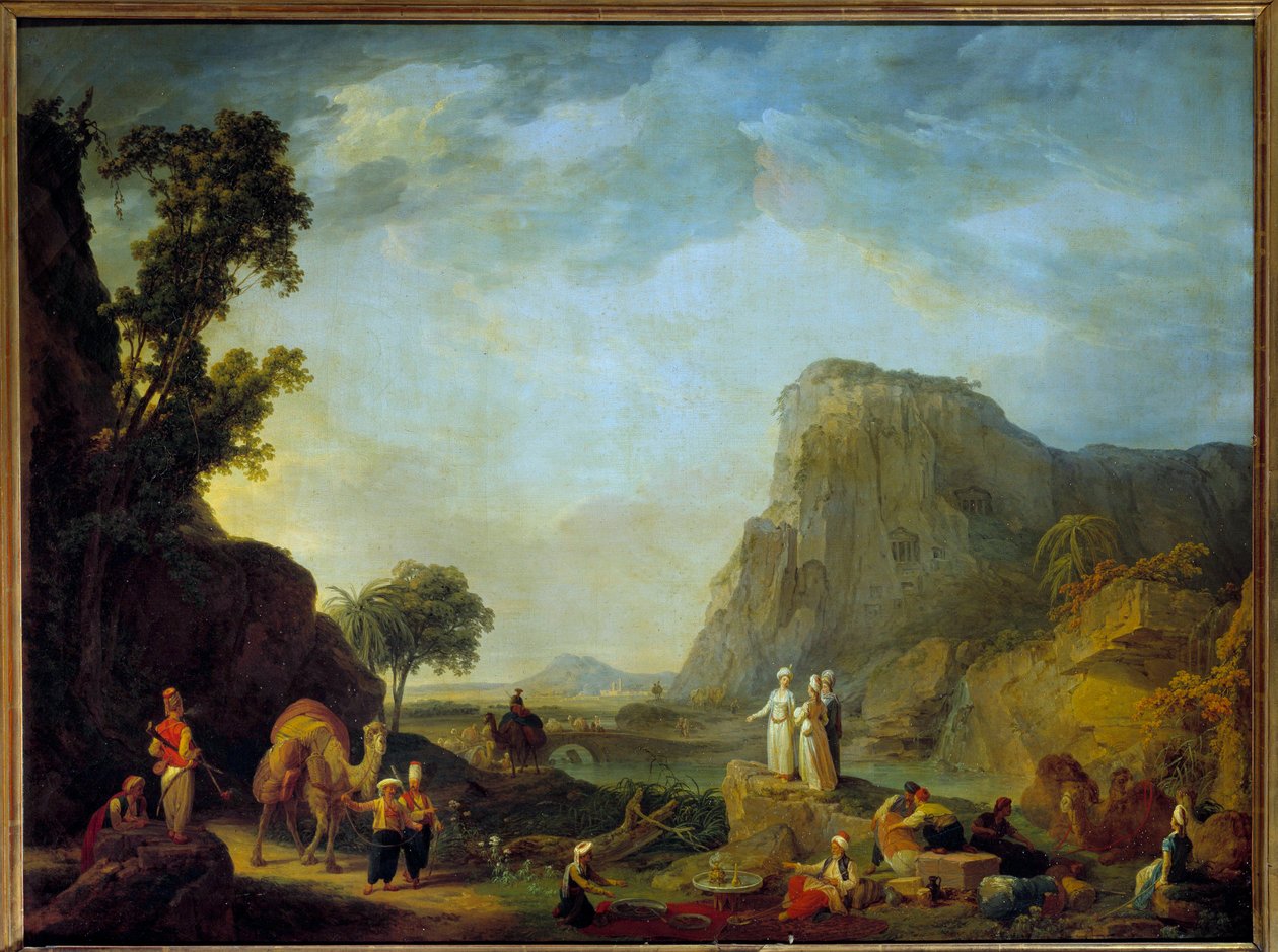 Oriental Landscape by Jean Baptiste Hilaire