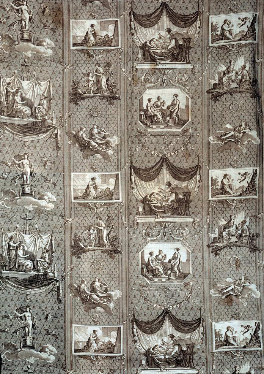 Tapestry Representing Psyche and Cupid. From a Drawing by Jean-Baptiste Huet by Jean Baptiste Huet