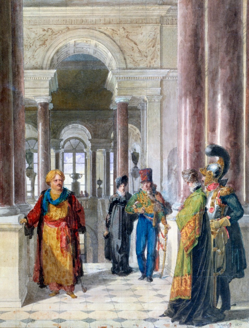 Exploring the Museum by Jean Baptiste Isabey