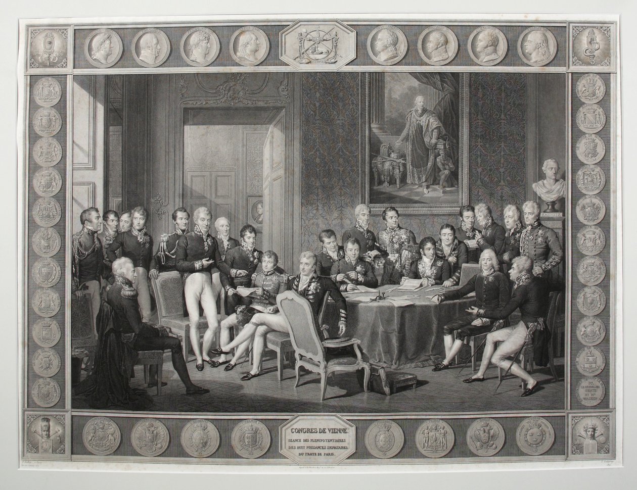 The Congress of Vienna, 1815 by Jean Baptiste Isabey