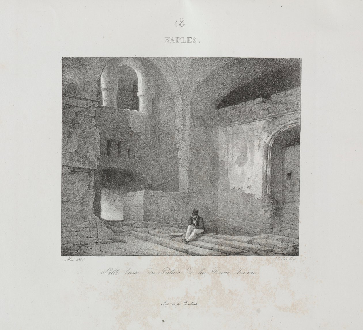 Voyage to Italy in 1822, 1833 by Jean Baptiste Isabey
