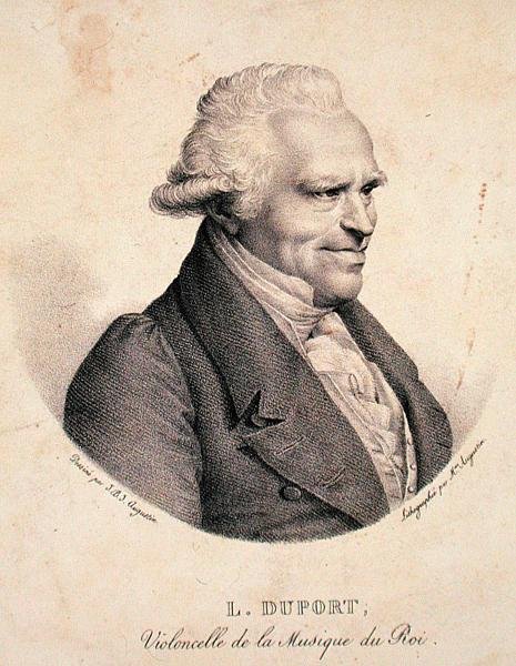 Jean-Louis Duport, engraved by Madame Augustin by Jean Baptiste Jacques (after) Augustin
