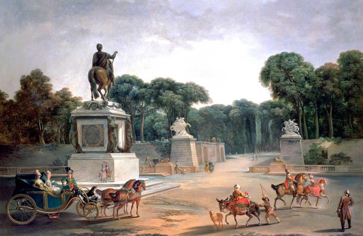 Entrance to the Palace of Louis XV, 1775 by Jean Baptiste Le Prince