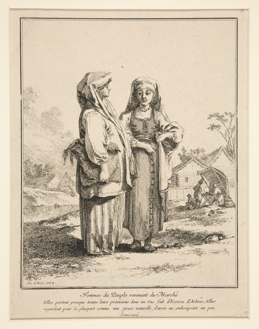 Women of the People Returning from the Market by Jean Baptiste Le Prince