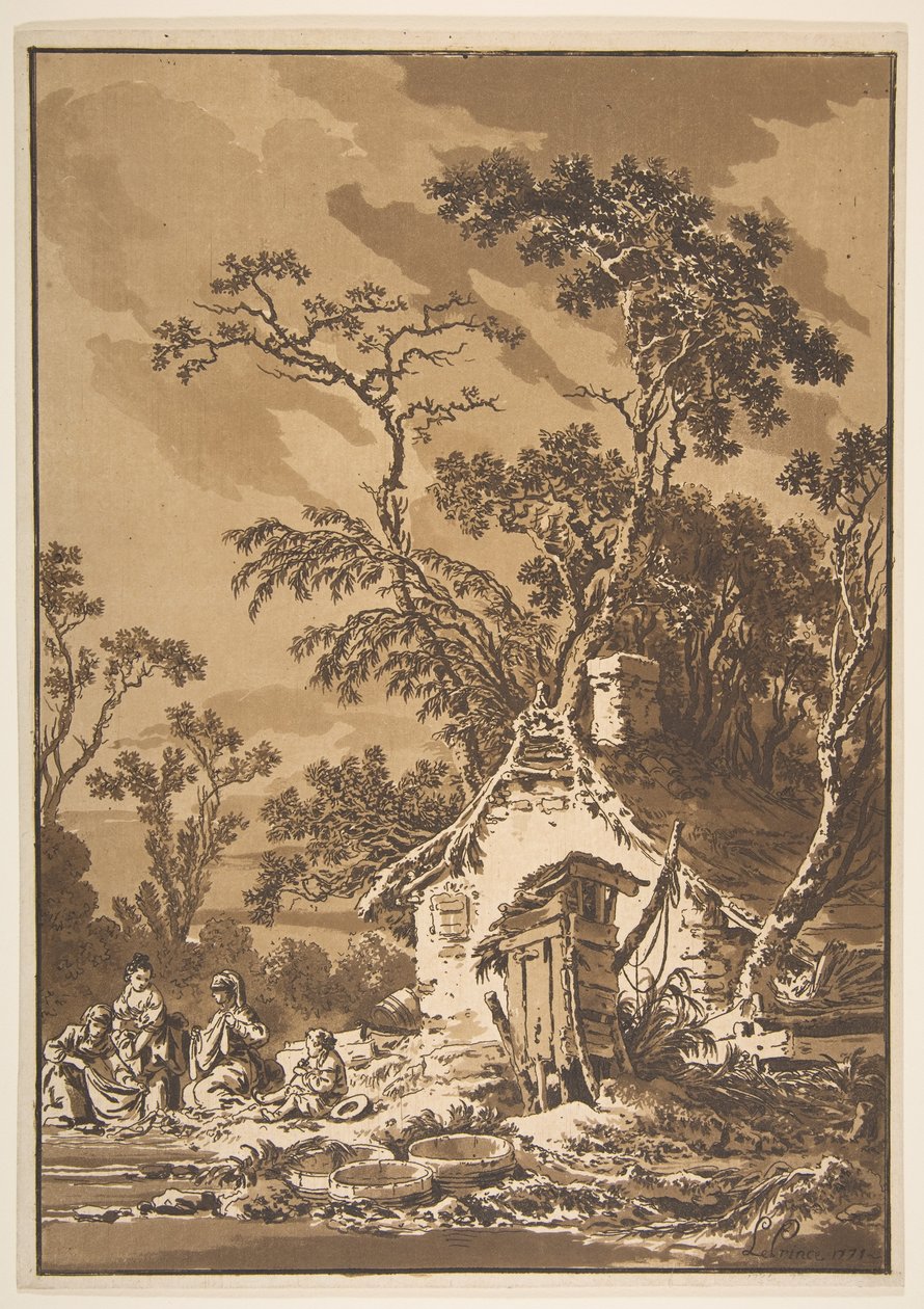 The Washerwomen by Jean Baptiste Le Prince