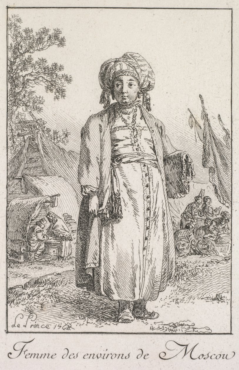Woman from the Suburbs of Moscow, 1768 by Jean Baptiste Le Prince