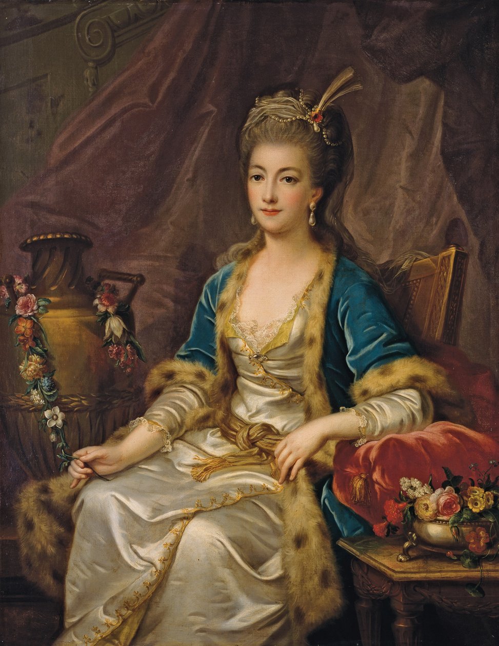 Portrait of a Seated Woman Dressed 