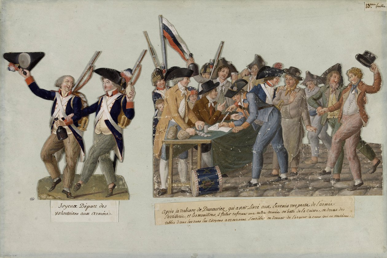 The Departure of the Volunteers for the Revolutionary Armies, c. 1793 by Jean Baptiste Lesueur