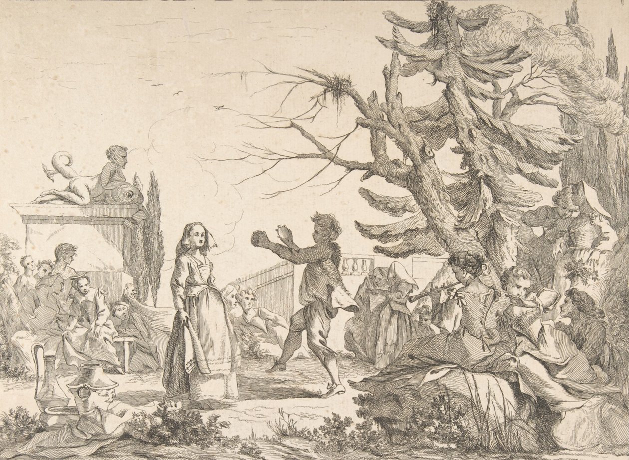 Impromptu Dance, 1742 by Jean Baptiste Marie Pierre
