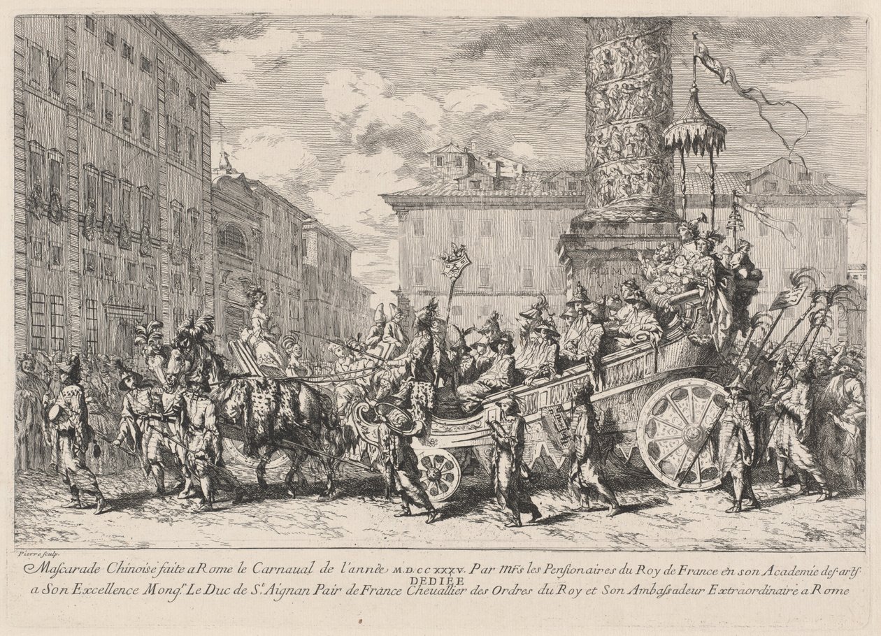Chinese Masquerade by Jean Baptiste Marie Pierre