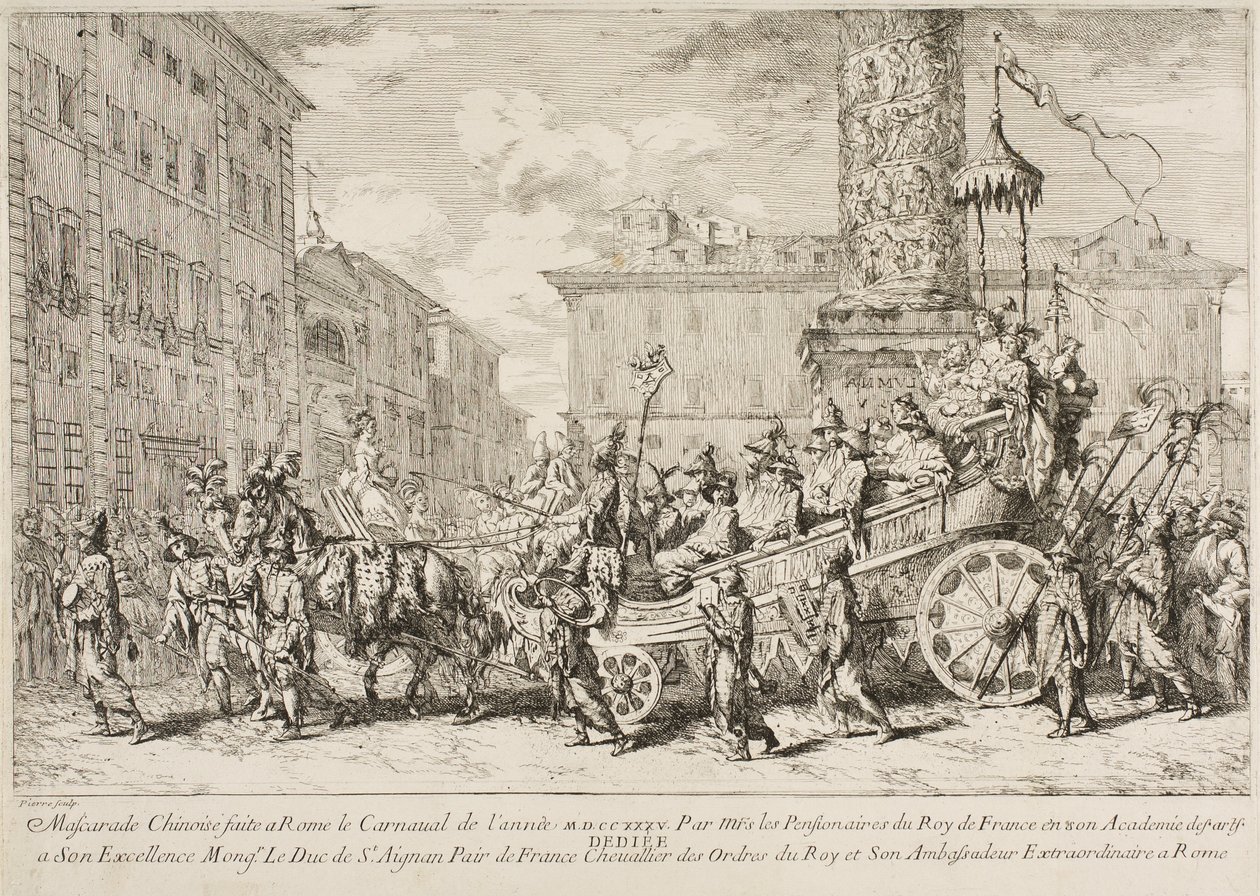 The Chinese Mascarade, 1735 by Jean Baptiste Marie Pierre