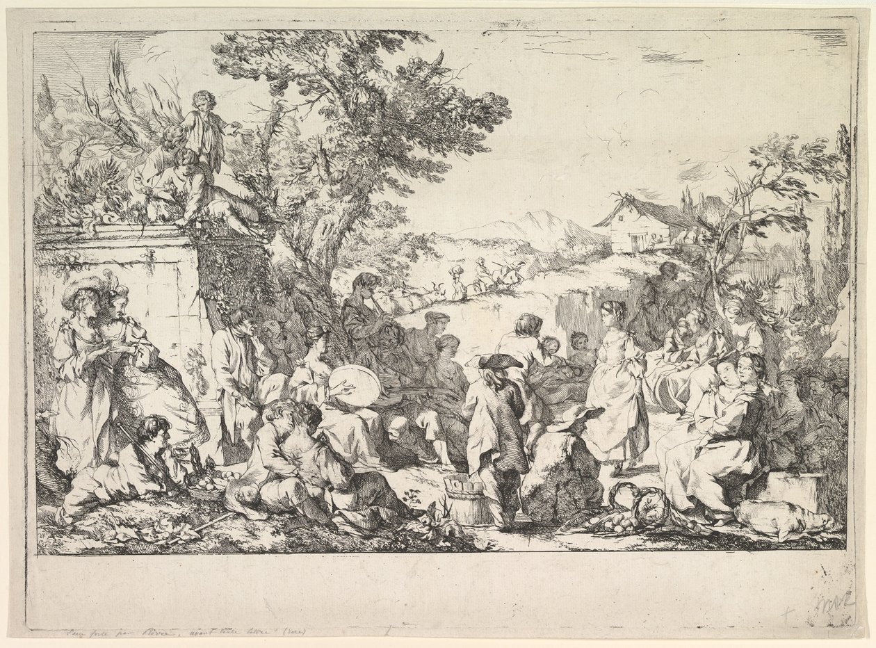 The Village Festival, ca. 1735-40 by Jean Baptiste Marie Pierre