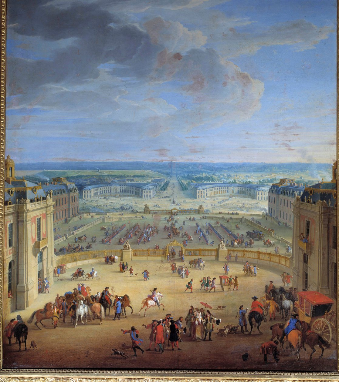 Les Ecuries Seen from the Castle of Versailles by Jean Baptiste Martin