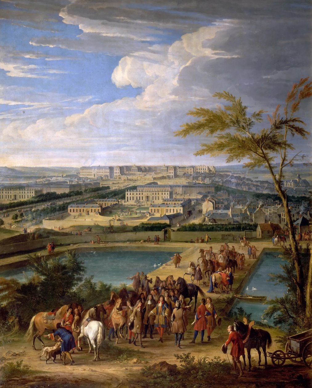 View of the City and Palace of Versailles, as Seen from the Montbauron Hill by Jean Baptiste Martin