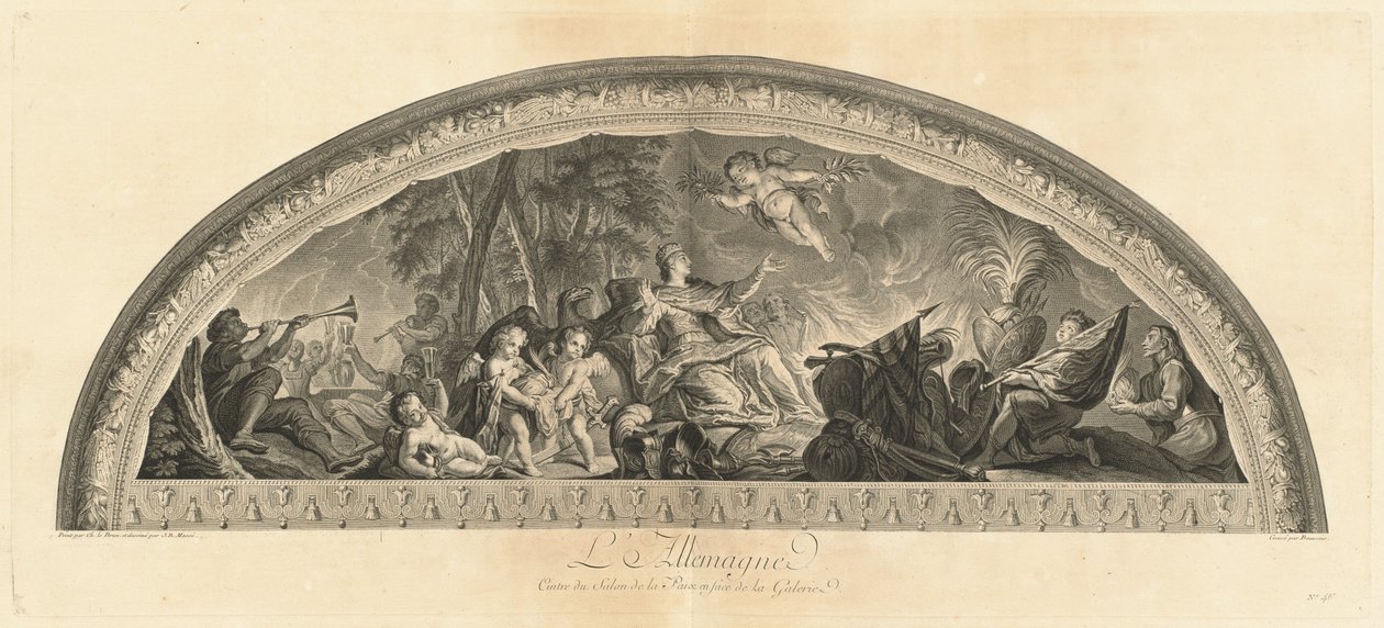 Germany, Center of the Salon of Peace Opposite the Gallery [pl. 46] by Jean Baptiste Masse