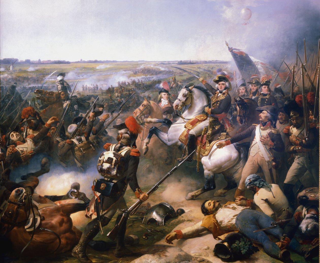 Battle of Fleurus, 16 June 1794, 19th century by Jean Baptiste Mauzaisse