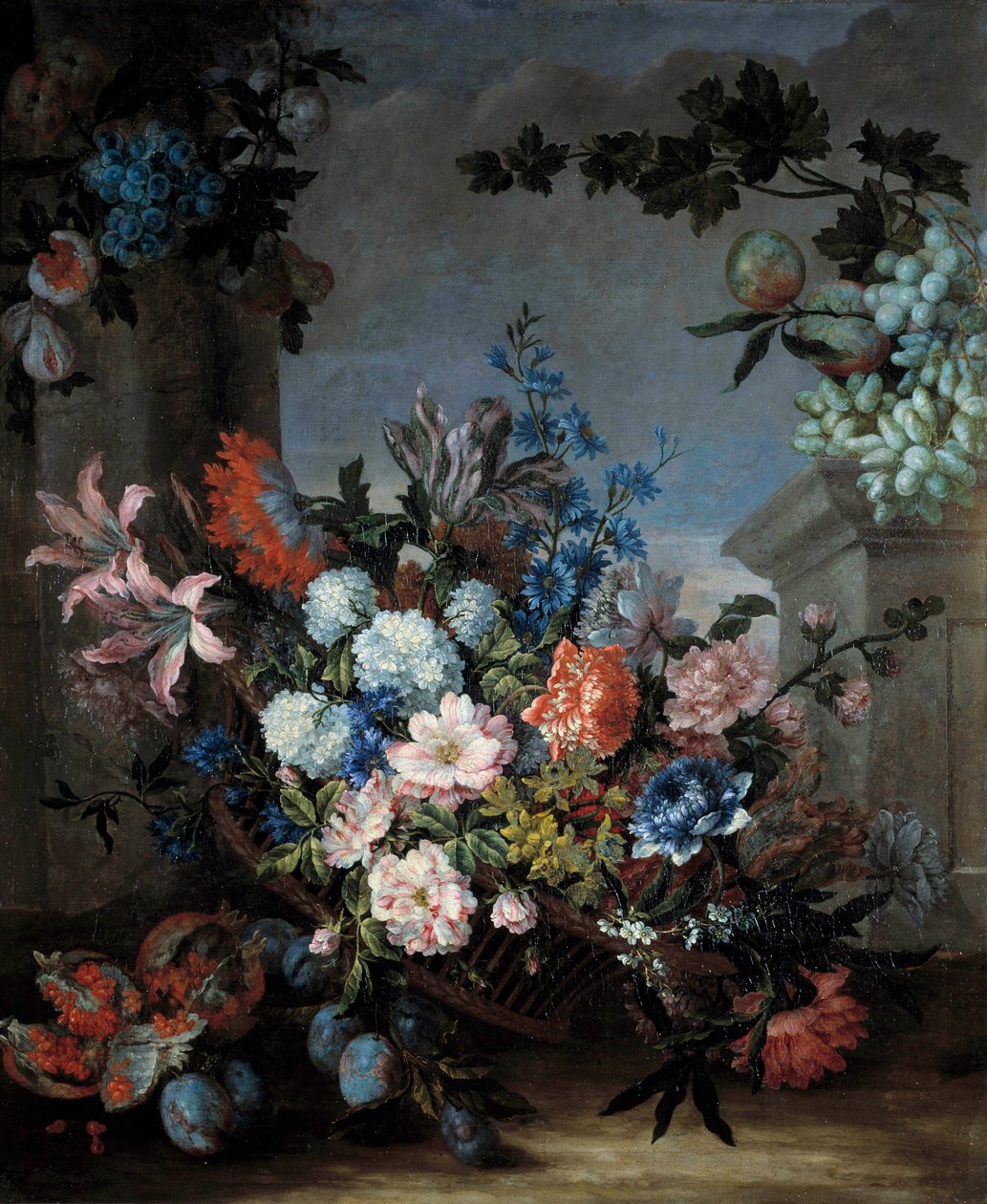 Flowers and Fruits by Jean Baptiste Monnoyer