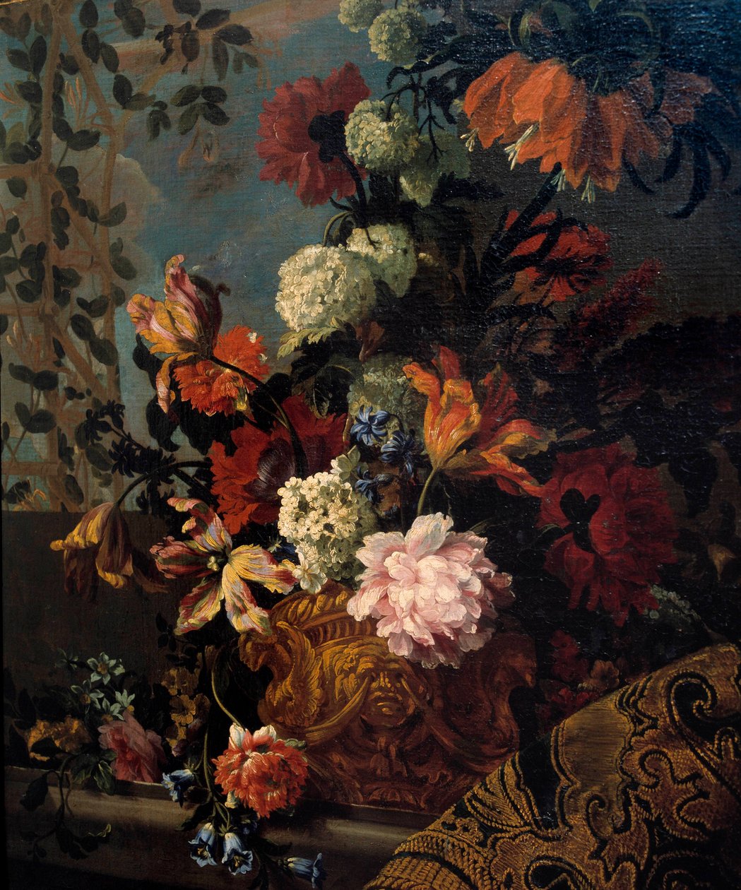 Still Life of Flowers. Painting by Jean Baptiste Monnoyer (17th century) Marseille, Musee des Beaux Arts by Jean Baptiste Monnoyer