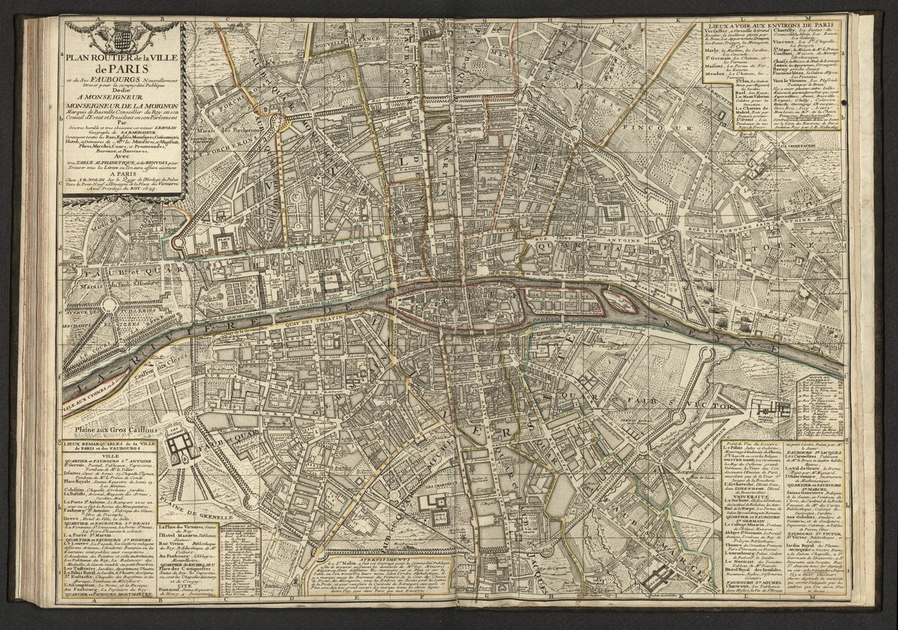 General Maps of the Kingdoms of Europe and Particulars of France by Jean Baptiste Nolin