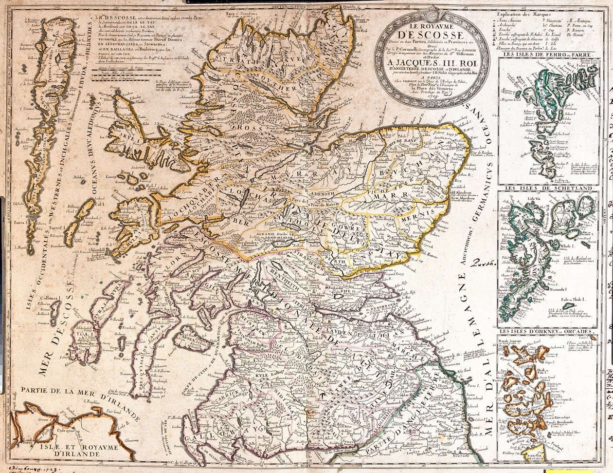 Map of the Kingdom of Scotland, under the Reign of James II