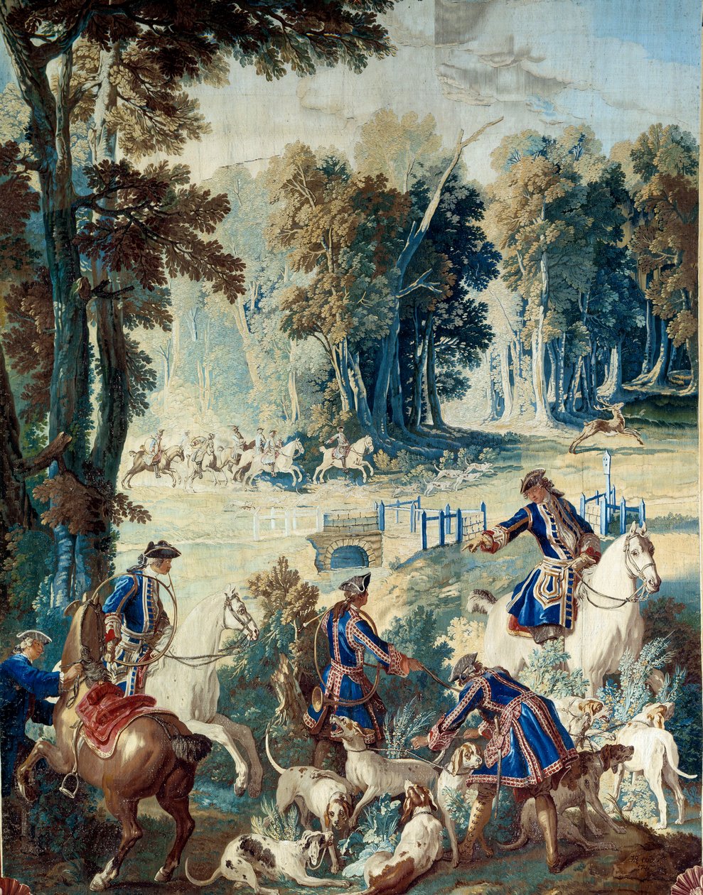 Hunting of Louis XV by Jean Baptiste Oudry