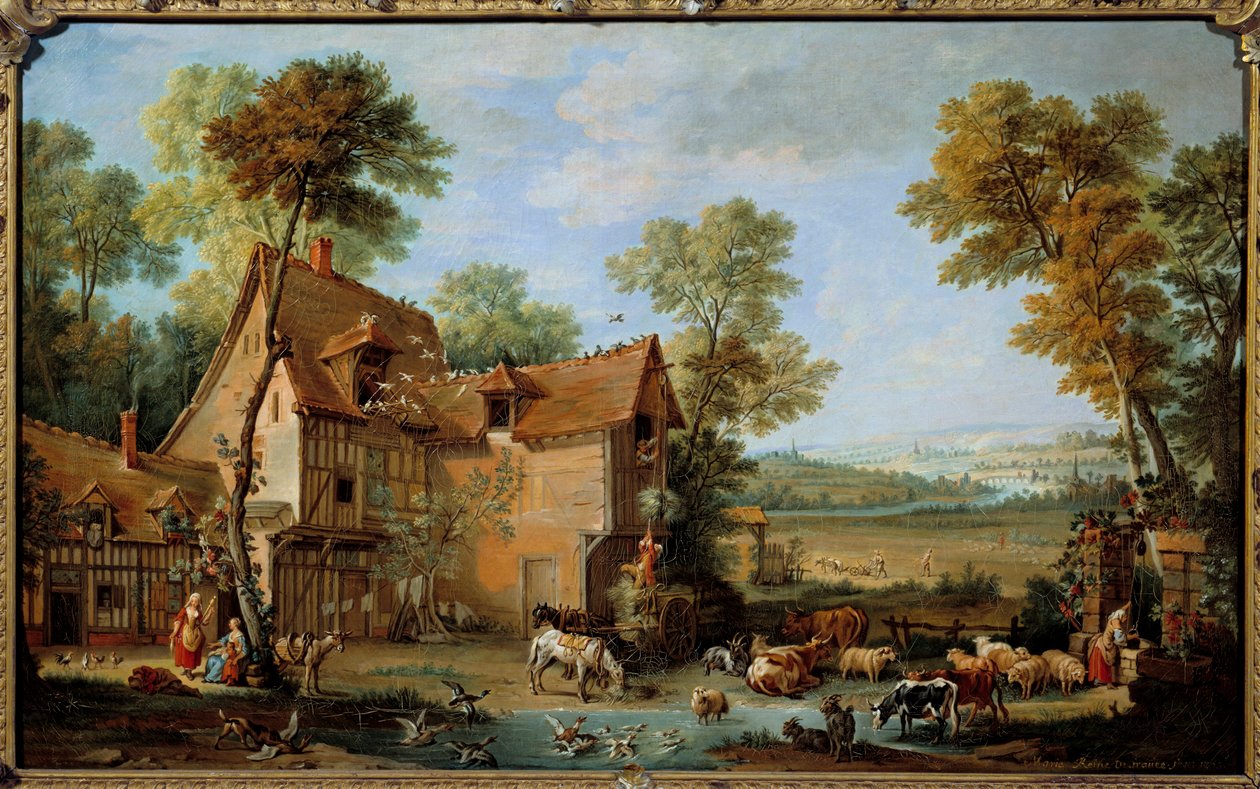 The Farm by Jean Baptiste Oudry