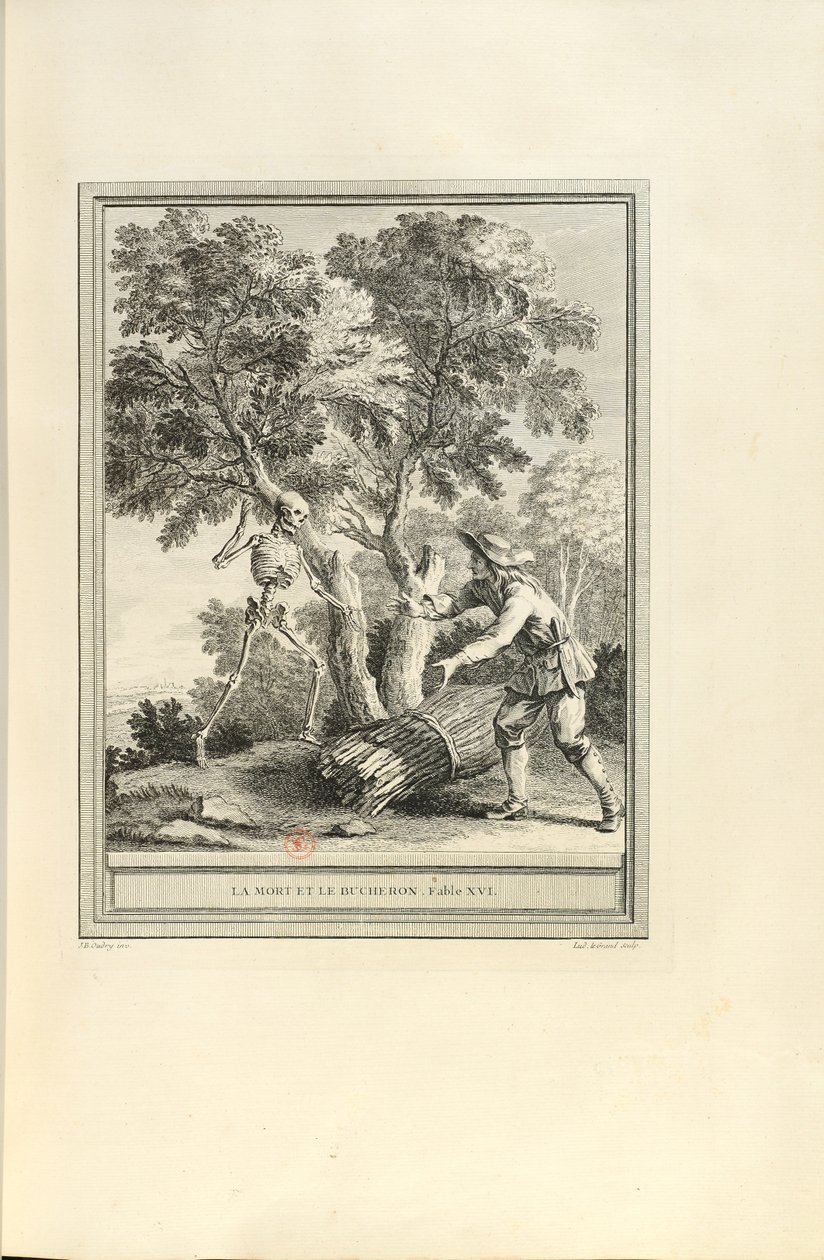 The Death and the Woodcutter by Jean-Baptiste Oudry