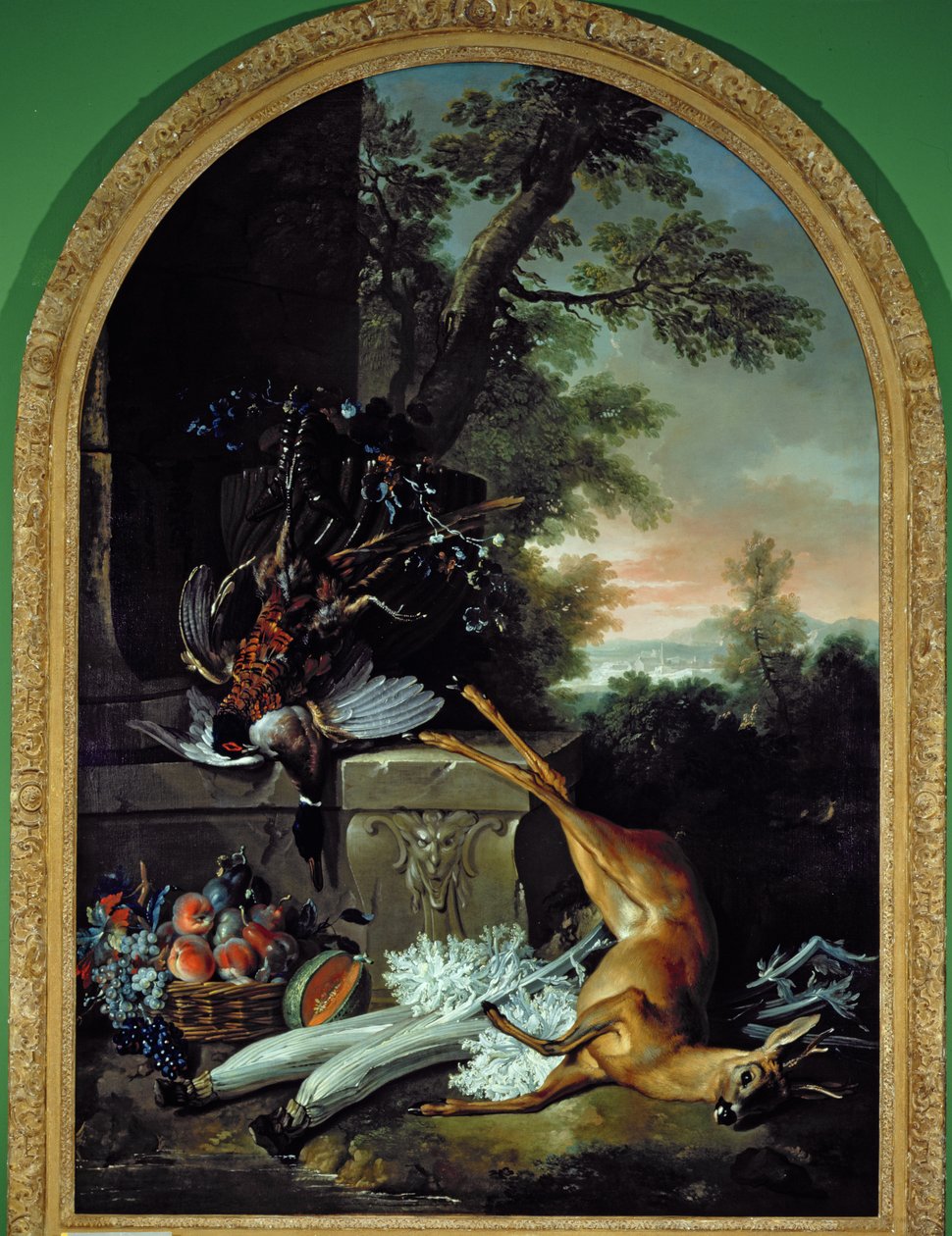 Still Life with Game in a Landscape by Jean-Baptiste Oudry