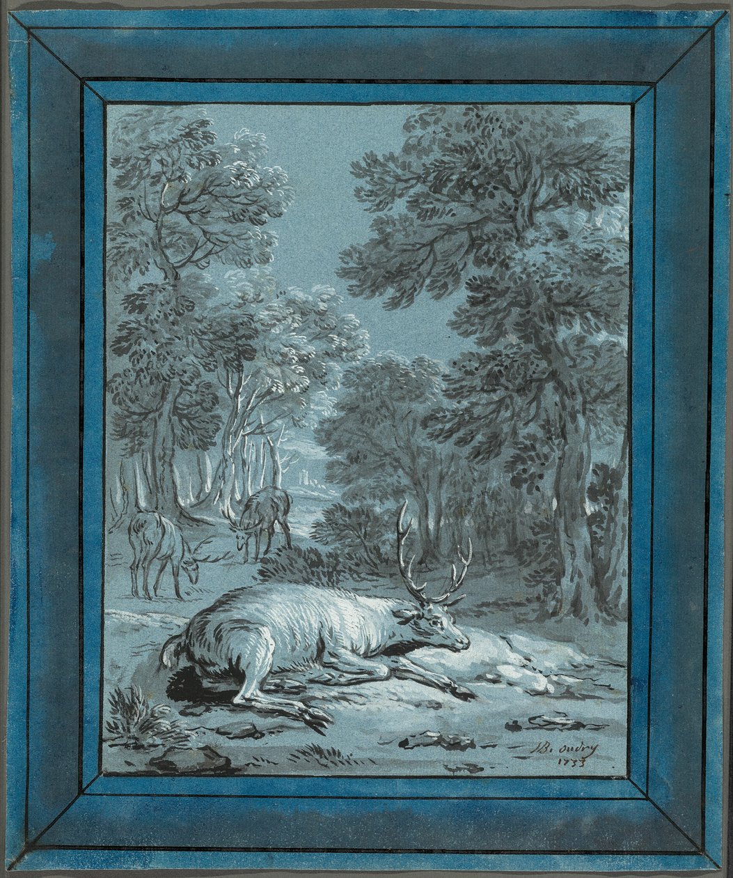 The Sick Stag by Jean Baptiste Oudry