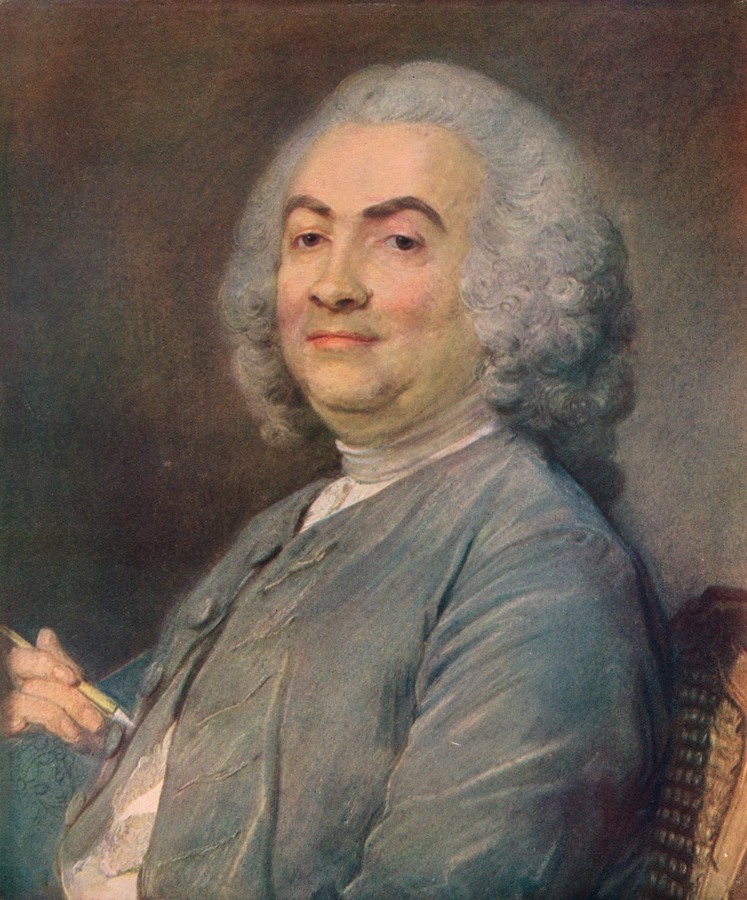 Laurent Carrs, 1745 by Jean Baptiste Perronneau