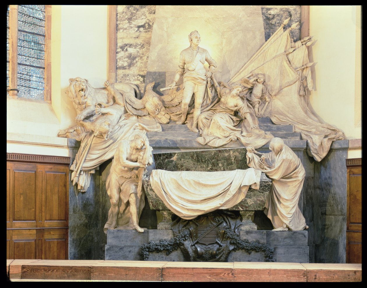 Tomb of Marshal Maurice de Saxe by Jean Baptiste Pigalle