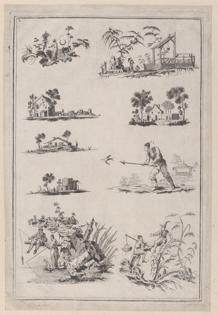 Chinoiserie Ornaments by Jean Baptiste Pillement