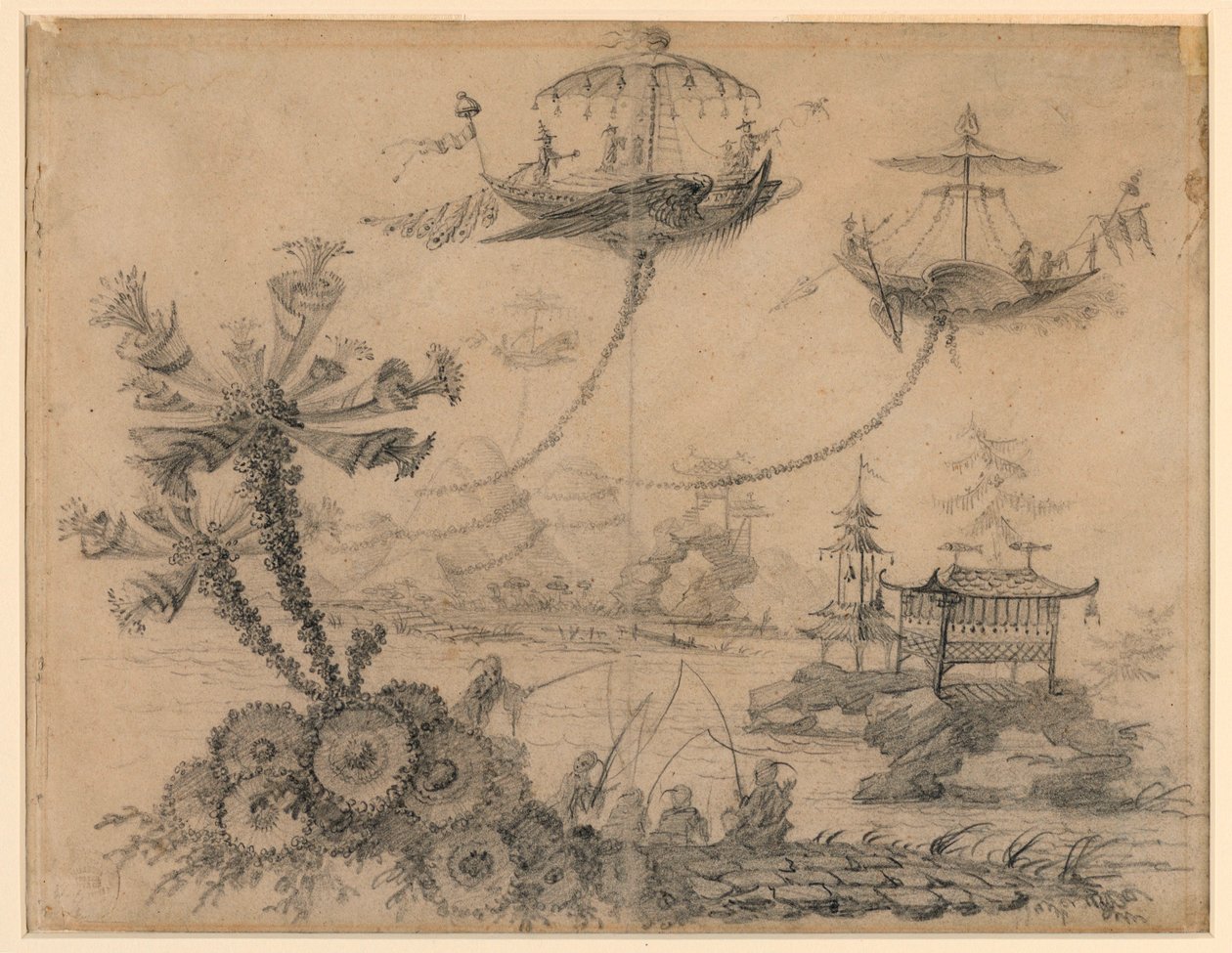 Chinoiserie Fantasy, 1770–90 by Jean Baptiste Pillement